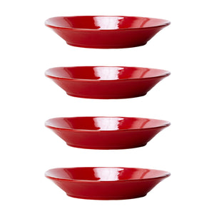 Lastra Red Pasta Bowls - Set of 4