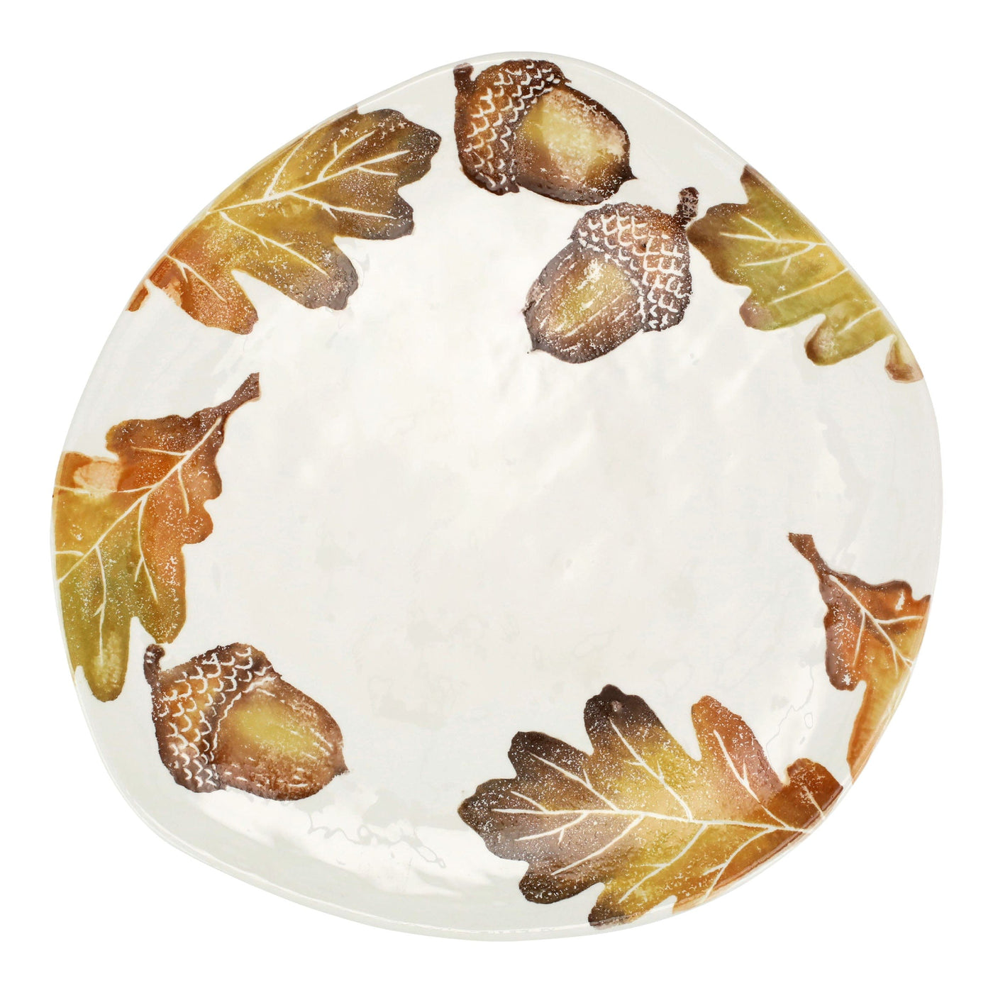 Autunno Acorns & White Oak Leaves Oblong Platter