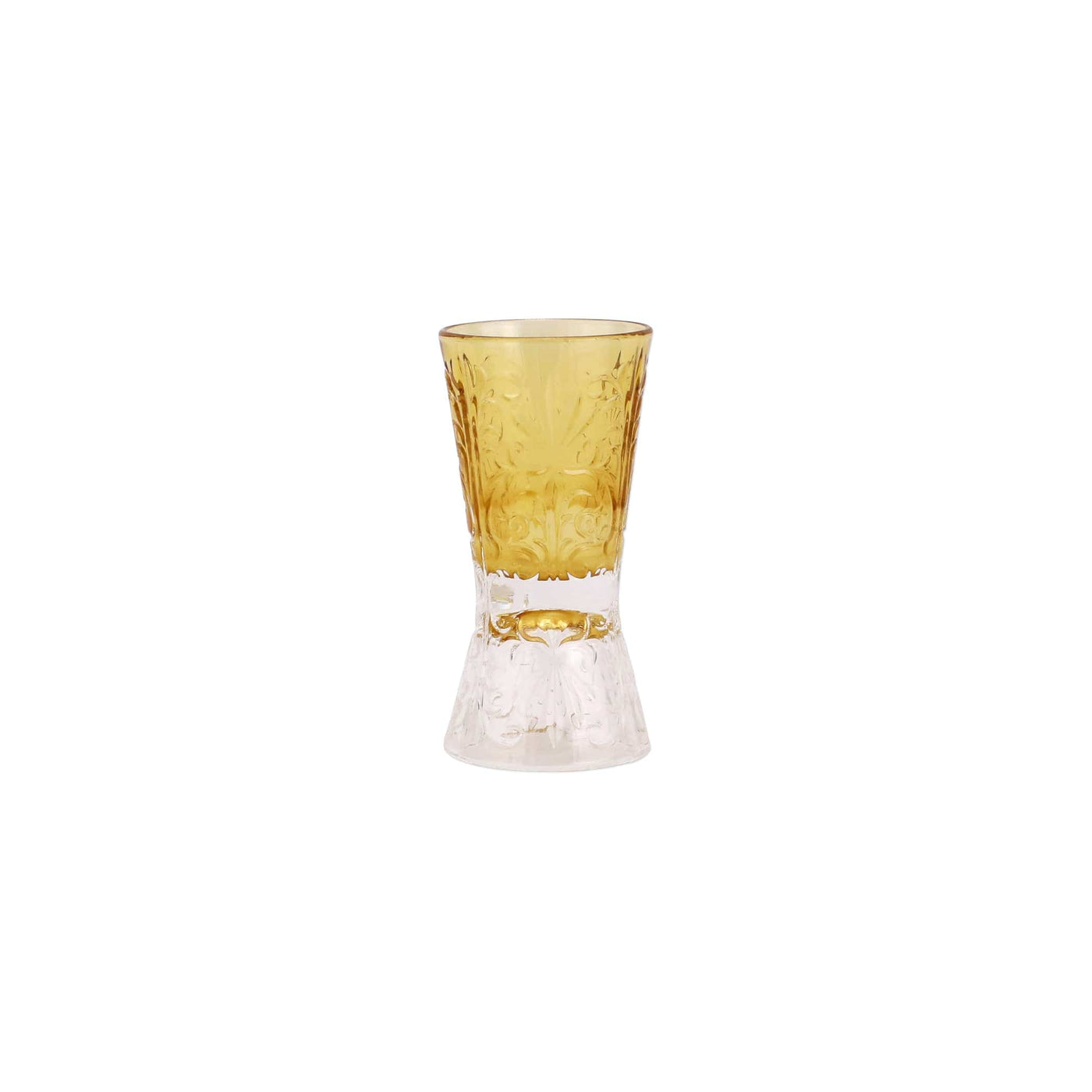 Barocco Liquor Glass Amber