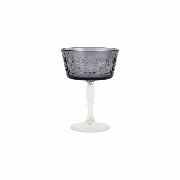 Barocco Coupe Champagne Glass Smoke