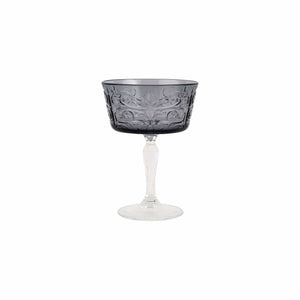 Barocco Coupe Champagne Glass Smoke