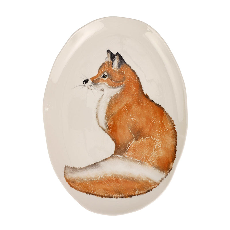 Cacciatore Fox Medium Oval Platter