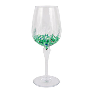 Chiara Green Wine Glass