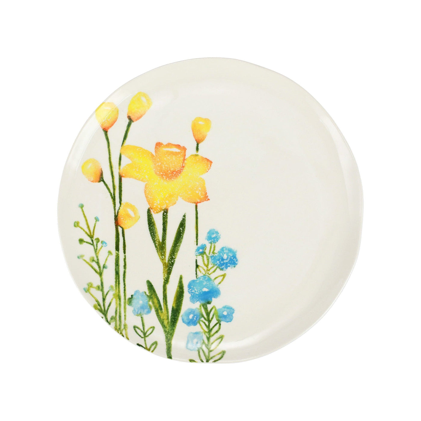 Fiori di Campo Daffodil Dinner Plate Handpainted