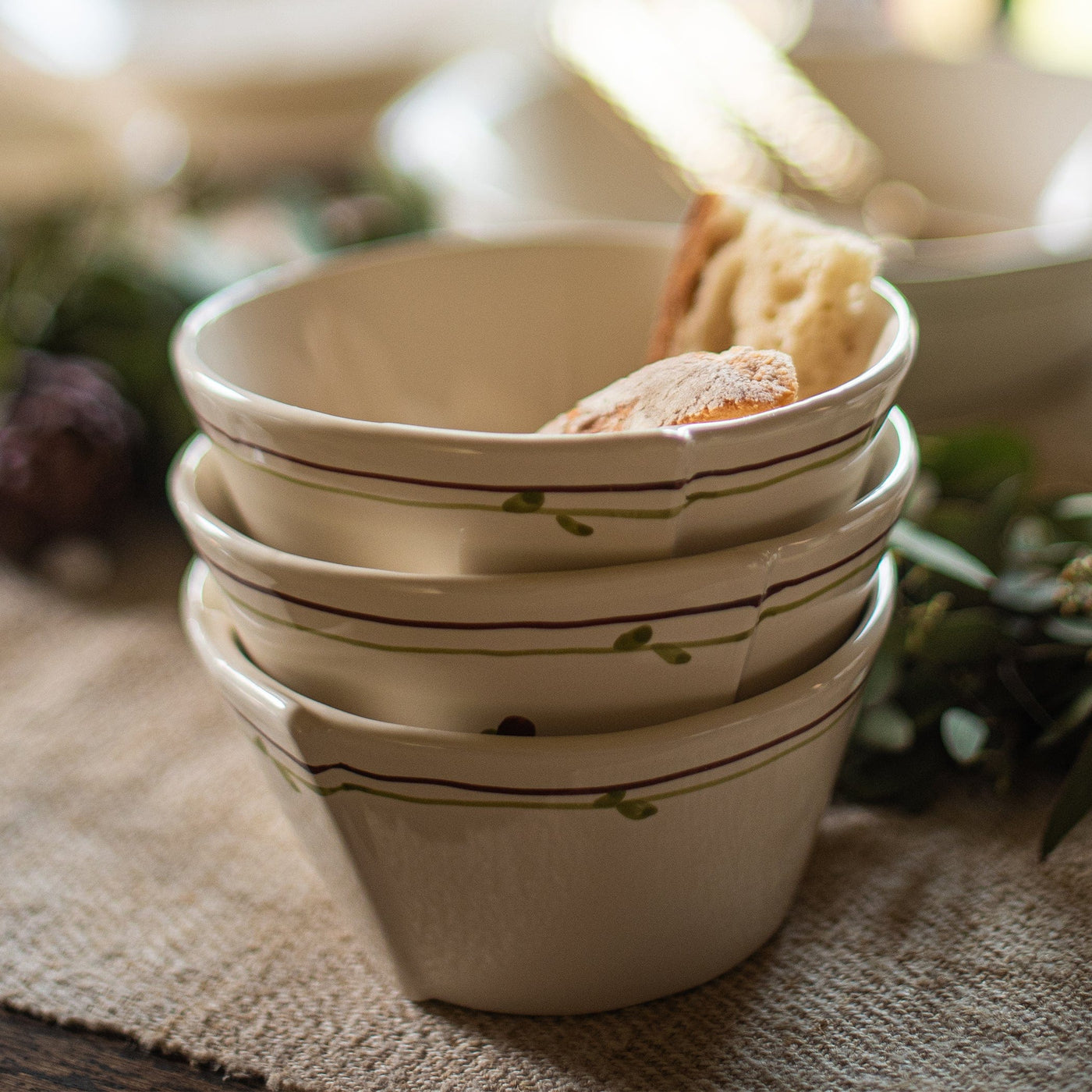 Lastra Fiori di Bosco Stacking Cereal Bowl