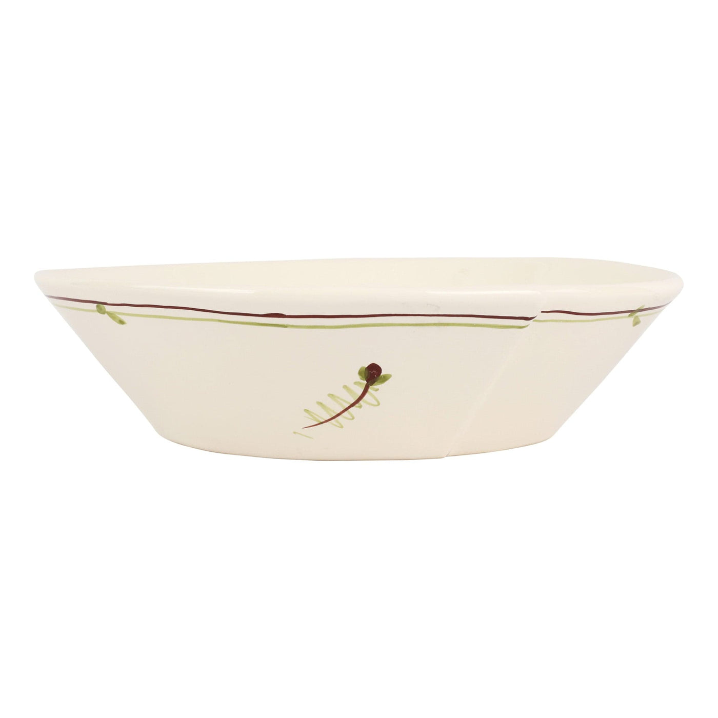 Lastra Fiori di Bosco Large Shallow Bowl