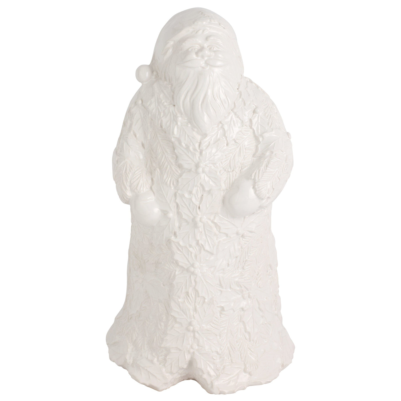 Lastra Holiday Figural Santa with Foliage