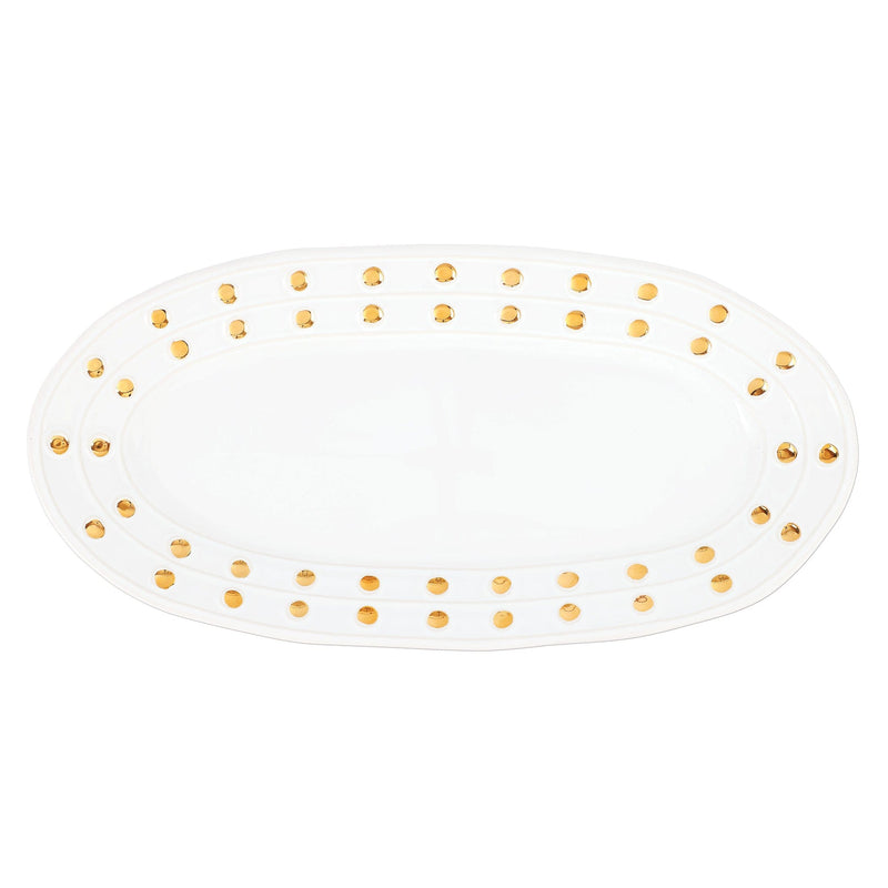 Medici Gold Narrow Oval Platter