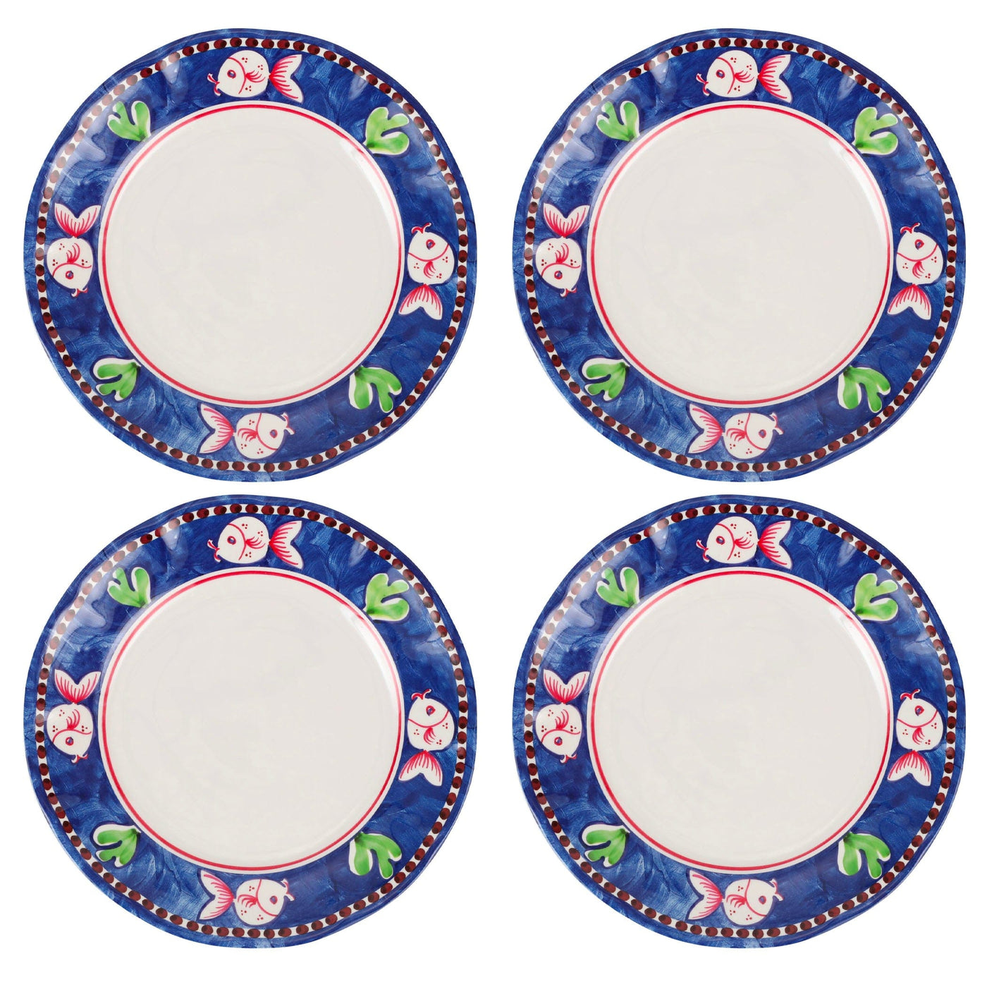 Melamine Campagna Pesce Dinner Plate - set of 4