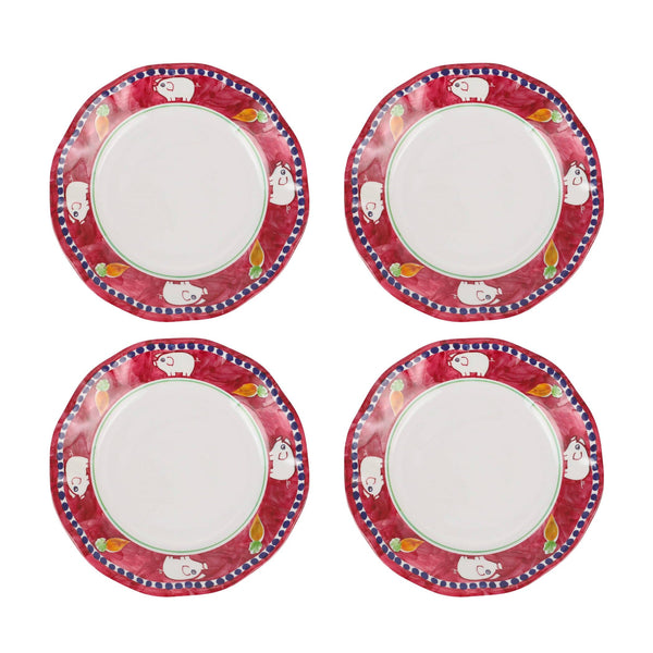 Melamine Campagna Porco Salad Plate - set of 4