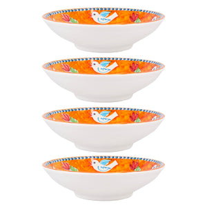 Melamine Campagna Uccello Pasta Bowl - set of 4