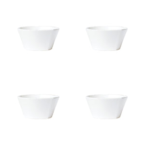 Melamine Lastra White Stacking Cereal Bowl - Set of 4