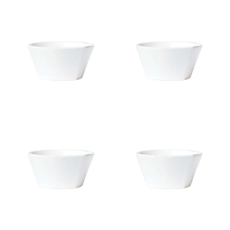 Melamine Lastra White Stacking Cereal Bowl - Set of 4