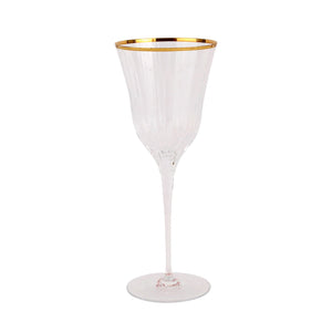 Natalia Gold Wine Glass