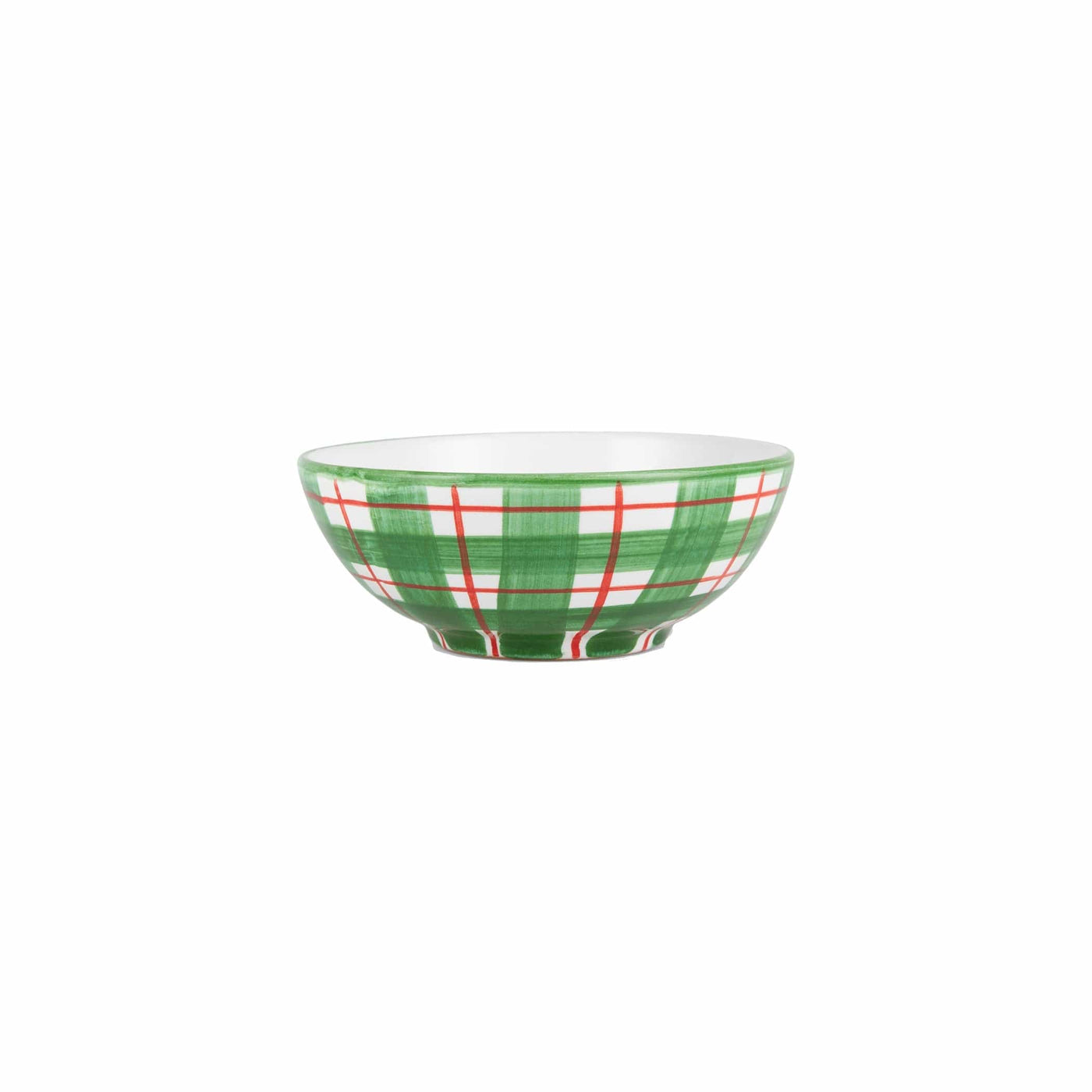 Deruta Natale Plaid Cereal Bowl