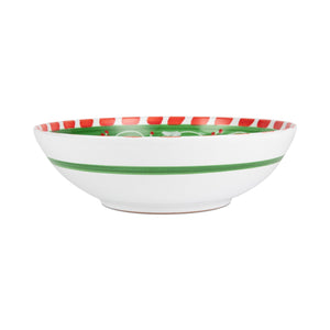 Deruta Natale Swirl Medium Serving Bowl