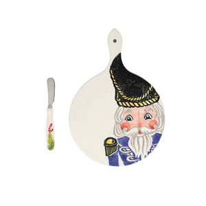 Nutcrackers Small Cheese Board with Spreader