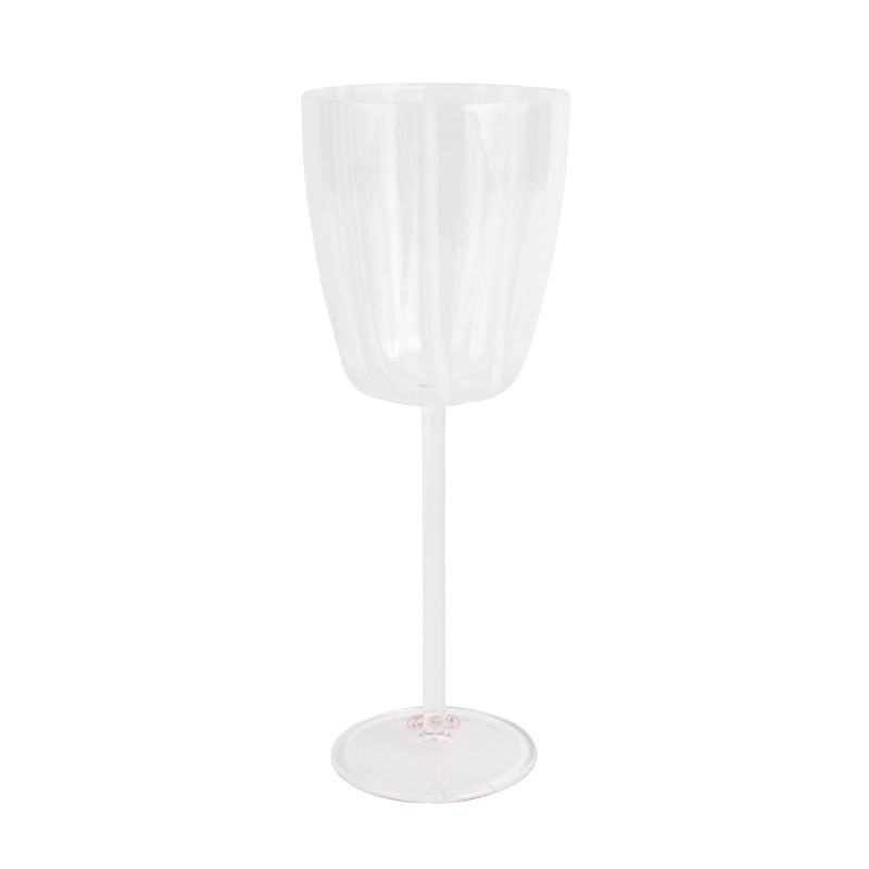 Nuovo Stripe White Wine Glass