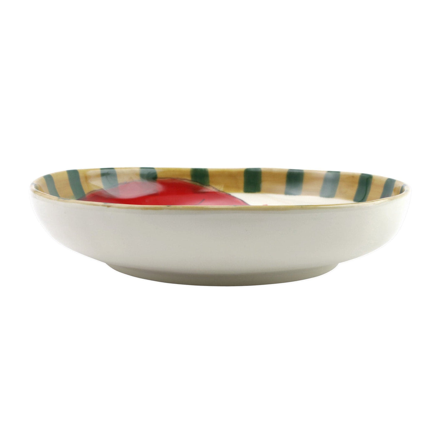 Old St. Nick Round Shallow Bowl w/ Train