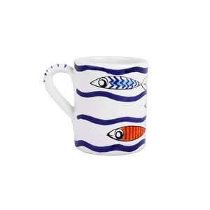 Pesce Pazzo Multicolor Swimming Fish Mug