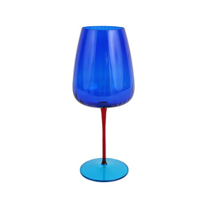 Pompidou Blue Wine Glass