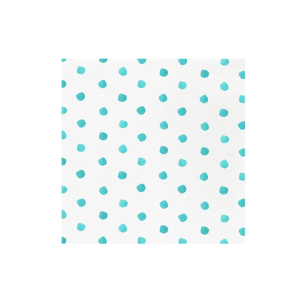 Papersoft Napkins Dot Aqua Dinner Napkins (Pack of 20)