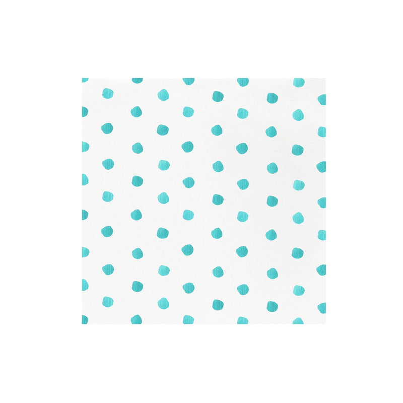 Papersoft Napkins Dot Aqua Dinner Napkins (Pack of 20)