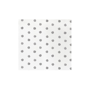 Papersoft Napkins Dot Dinner Napkins - Light Gray (Pack of 50)