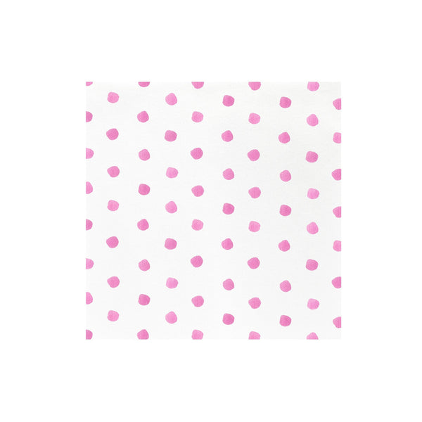 Papersoft Napkins Dot Pink Dinner Napkins (Pack of 20)