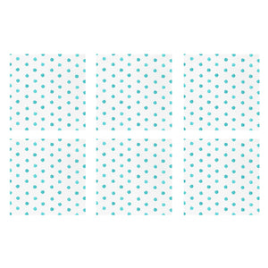 Papersoft Napkins Dot Aqua Cocktail Napkins (Pack of 20) - Set of 6