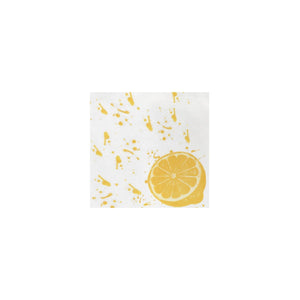 Papersoft Napkins Lemon Cocktail Napkins (Pack of 20)