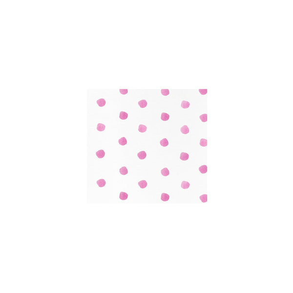 Papersoft Napkins Dot Pink Cocktail Napkins (Pack of 20)