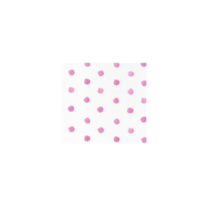 Papersoft Napkins Dot Pink Cocktail Napkins (Pack of 20)