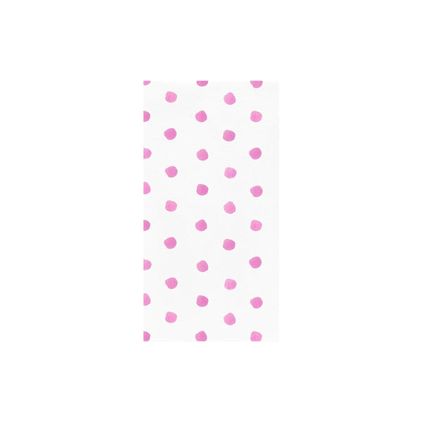 Papersoft Napkins Dot Pink Guest Towels (Pack of 20)