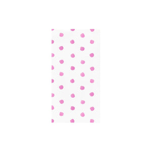 Papersoft Napkins Dot Pink Guest Towels (Pack of 20)