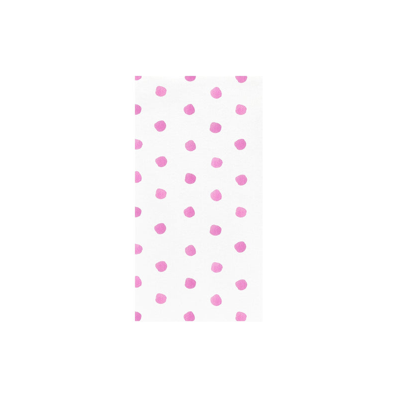 Papersoft Napkins Dot Pink Guest Towels (Pack of 20)