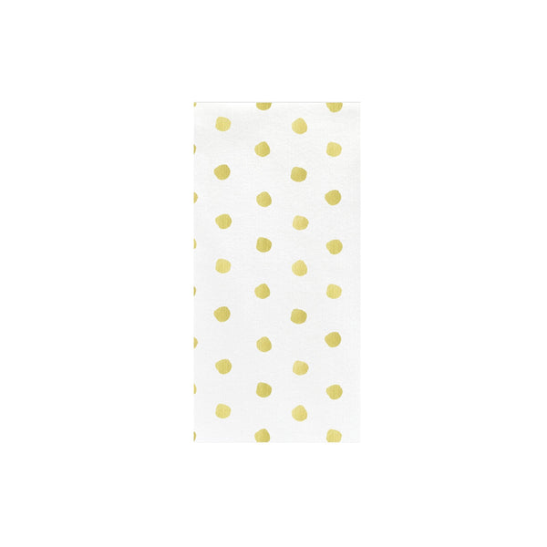 Papersoft Napkins Yellow Dot Guest Towels (Pack of 50)