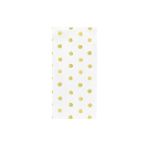 Papersoft Napkins Yellow Dot Guest Towels (Pack of 50)