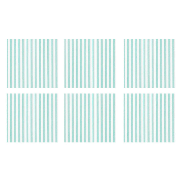 Papersoft Napkins Capri Aqua Cocktail Napkins (Pack of 20) - Set of 6