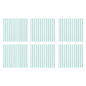 Papersoft Napkins Capri Aqua Cocktail Napkins (Pack of 20) - Set of 6