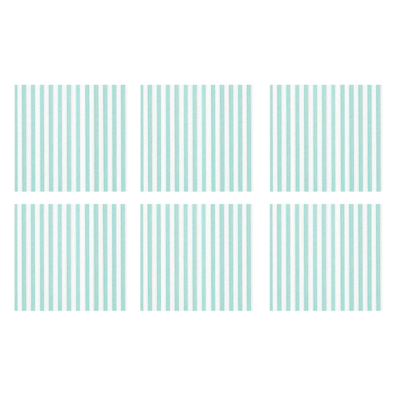 Papersoft Napkins Capri Aqua Cocktail Napkins (Pack of 20) - Set of 6