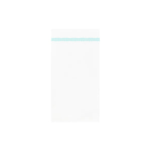 Papersoft Napkins Fringe Aqua Guest Towels (Pack of 20)