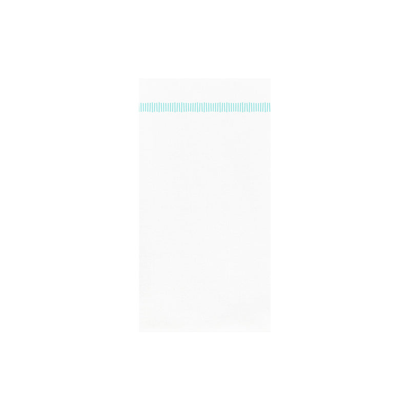 Papersoft Napkins Fringe Aqua Guest Towels (Pack of 20)