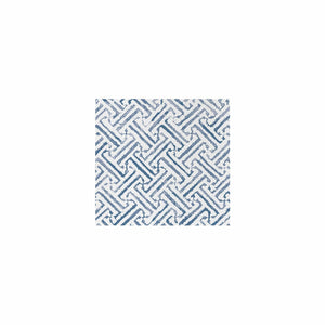 Papersoft Napkins Greek Key Blue Cocktail Napkins (Pack of 20)