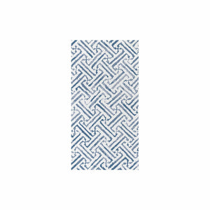 Papersoft Napkins Greek Key Blue Guest Towels (Pack of 20)