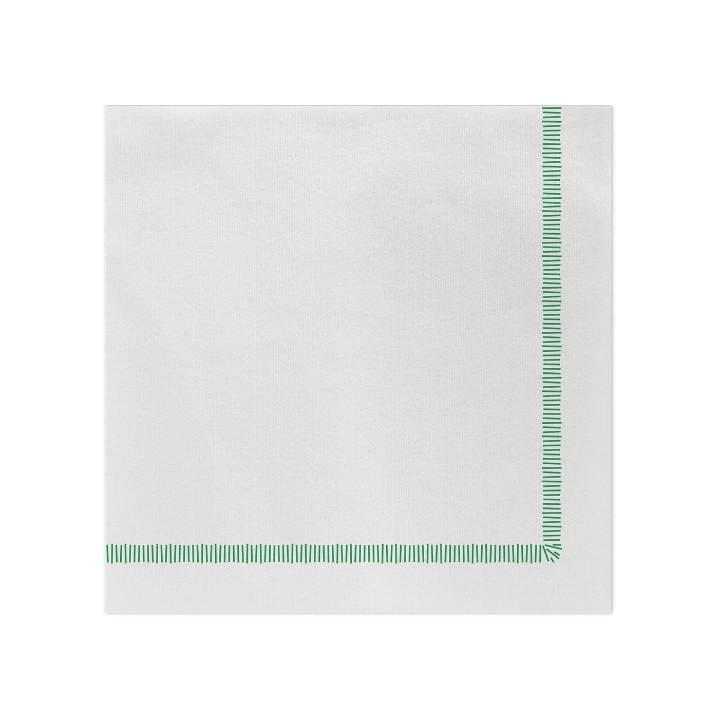 Papersoft Napkins Fringe Green Dinner Napkins (Pack of 50)