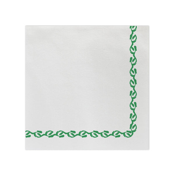 Papersoft Napkins Florentine Green Dinner Napkins (Pack of 50)