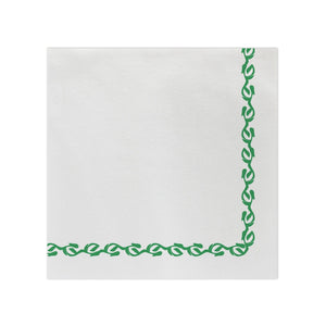 Papersoft Napkins Florentine Green Dinner Napkins (Pack of 50)