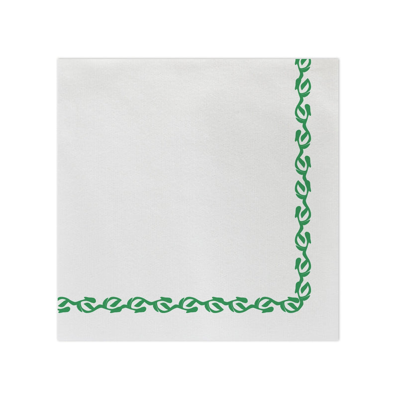 Papersoft Napkins Florentine Green Dinner Napkins (Pack of 50)