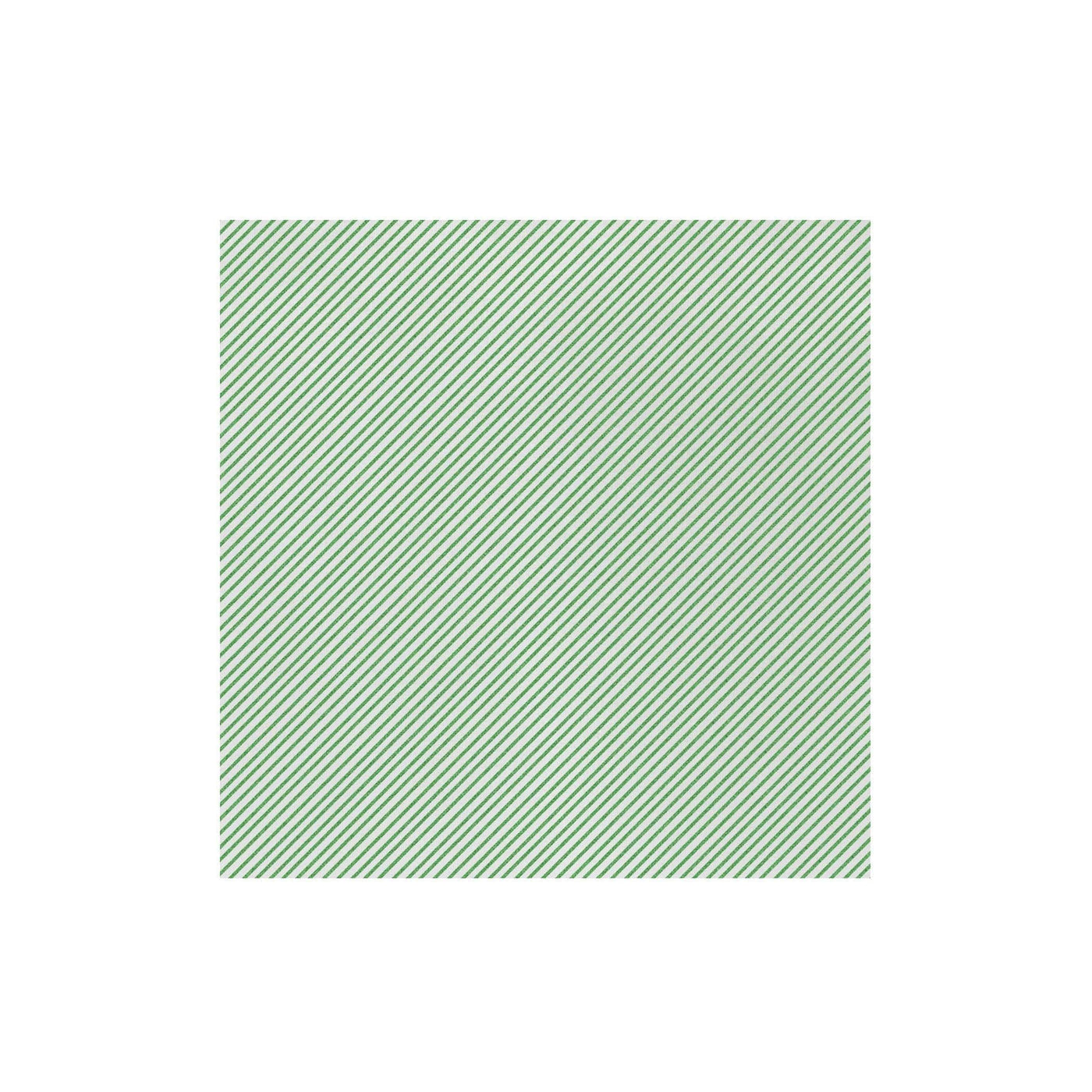 Papersoft Napkins Green Seersucker Stripe Dinner Napkins (Pack of 50)